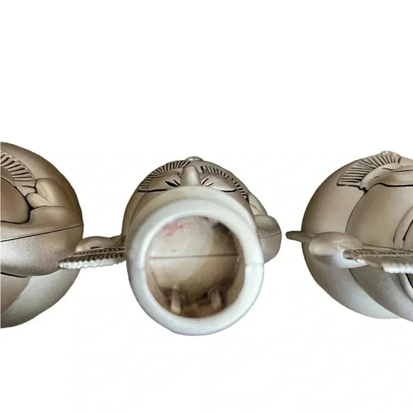 Godinger Holiday Collection Silver Plated Christmas Snowman Candle Holders Set - Picture 7 of 14